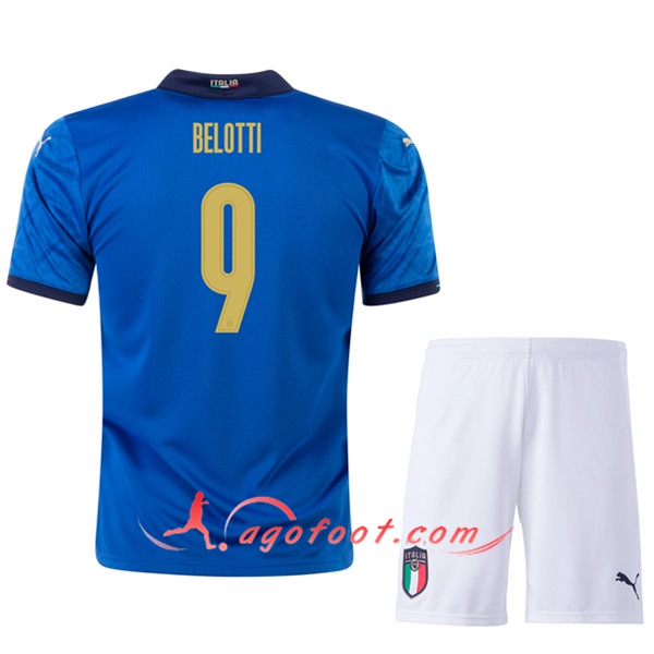 Maillot UEFA Euro 2020 Italie (BELOTTI 9) Enfant Domicile