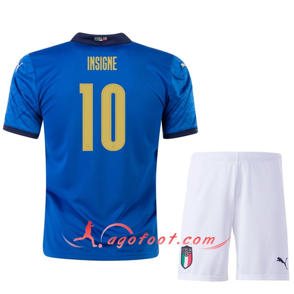 Maillot UEFA Euro 2020 Italie (INSIGNE 10) Enfant Domicile