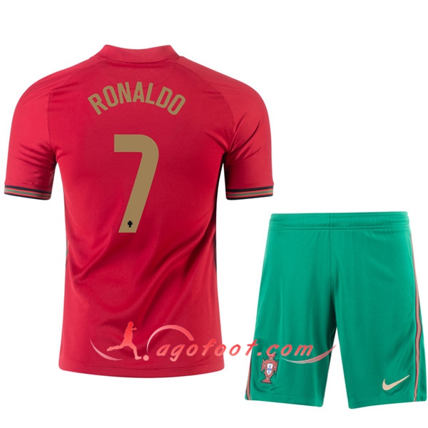 Maillot UEFA Euro 2020 Portugal (RONALDO 7) Enfant Domicile