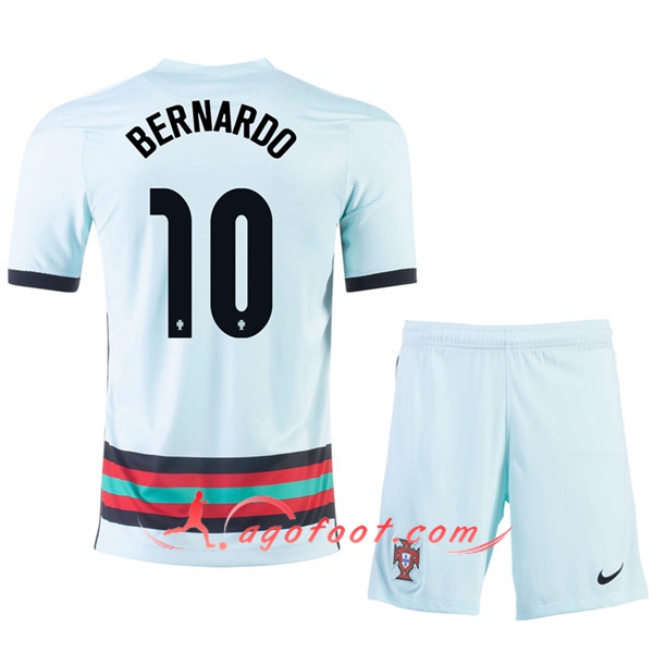 Maillot UEFA Euro 2020 Portugal (BERNARDO 10) Enfant Exterieur