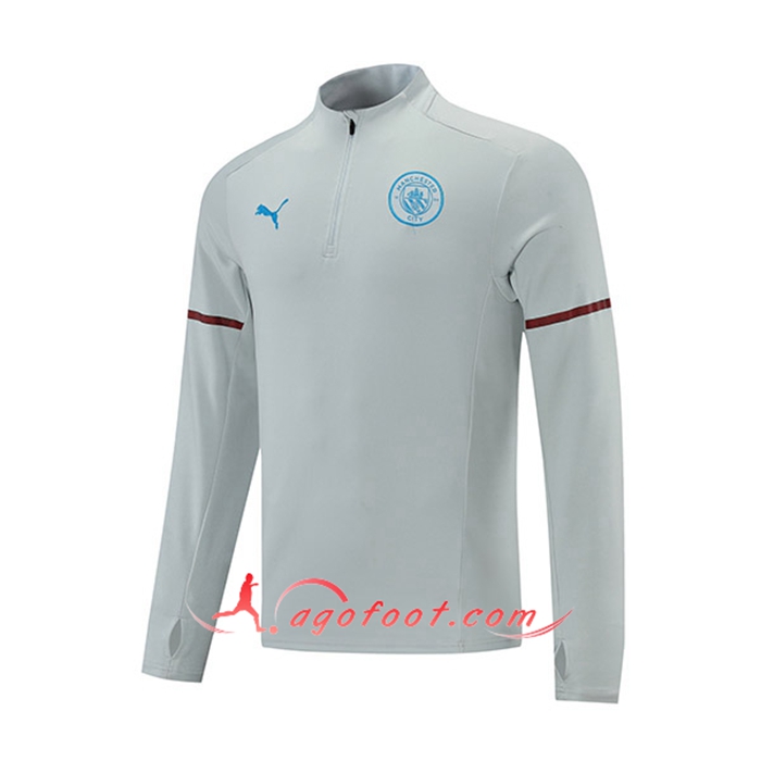 Sweatshirt Training Manchester City Gris 2021/2022