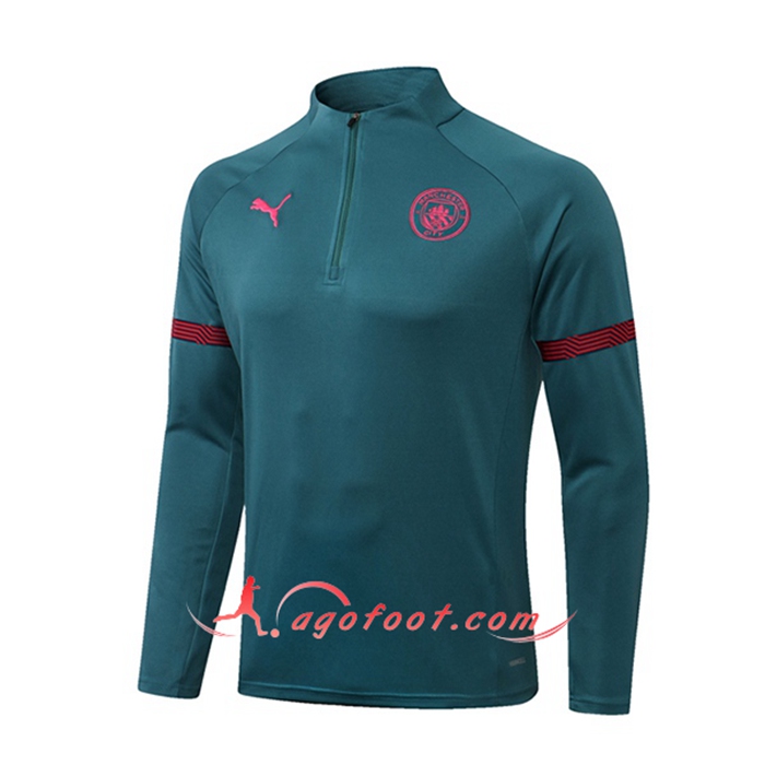 Sweatshirt Training Manchester City Vert 2021/2022