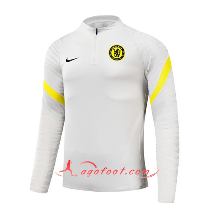 Sweatshirt Training FC Chelsea Noir/Blanc 2021/2022
