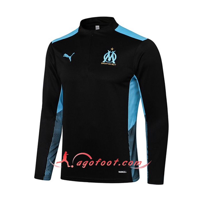 Sweatshirt Training Marseille OM Noir/Blue 2021/2022