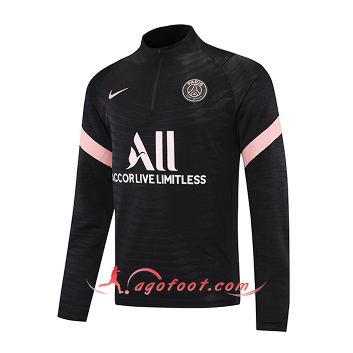 Sweatshirt Training Jordan PSG Rose/Noir 2021/2022