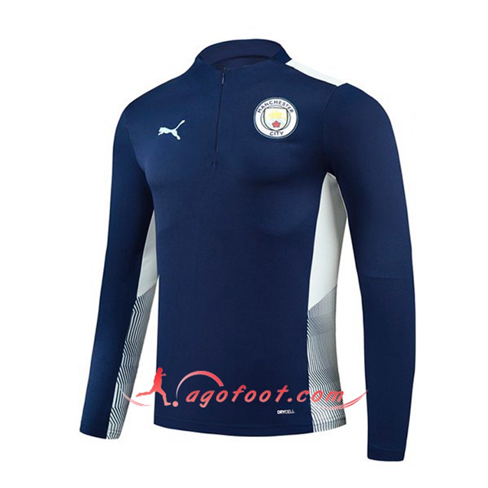 Sweatshirt Training Manchester City Noir/Blanc 2021/2022