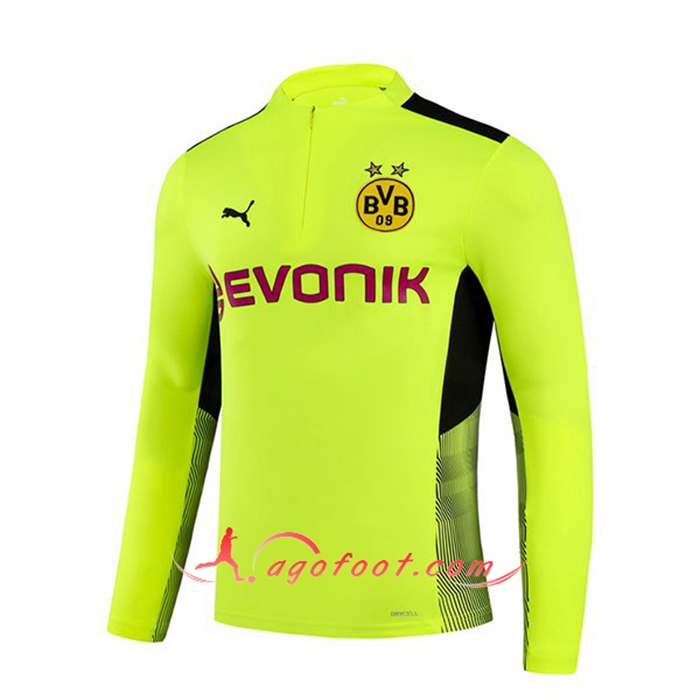 Sweatshirt Training Dortmund BVB Vert/Noir 2021/2022