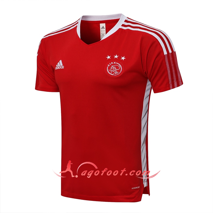 Training T-Shirts AFC Ajax Rouge/Blanc 2021/2022