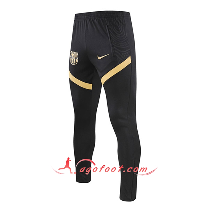 Training Pantalon Foot FC Barcelone Noir/Jaune 2021/2022