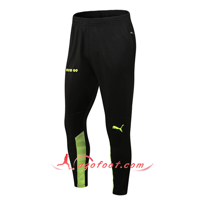 Training Pantalon Foot Dortmund BVB Noir/Vert 2021/2022