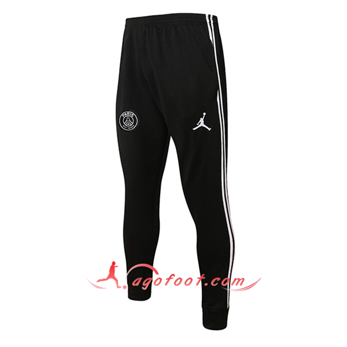 Training Pantalon Foot Jordan PSG Blanc/Noir 2021/2022 -01