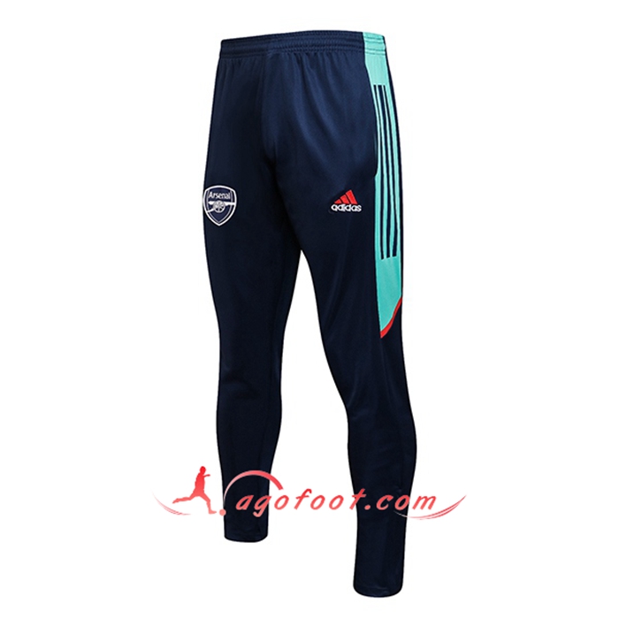Training Pantalon Foot FC Aesenal Bleu Marin/Vert 2021/2022