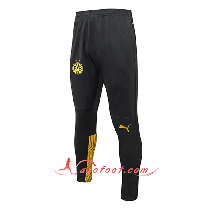 Training Pantalon Foot Dortmund BVB Noir/Jaune 2021/2022 -02