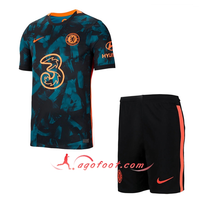 Ensemble Maillot Foot FC Chelsea Third + Short 2021/2022