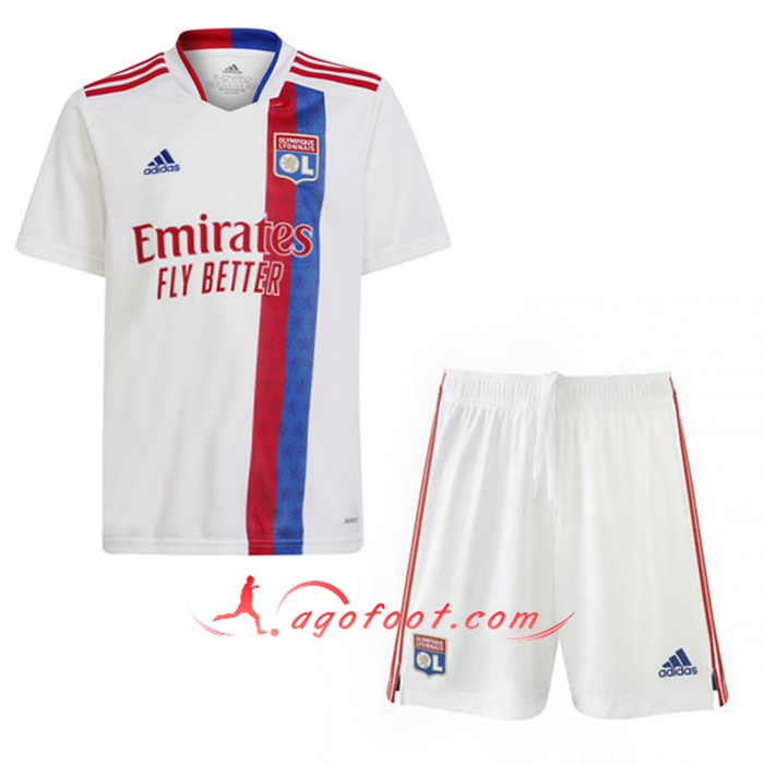 Ensemble Maillot Foot Lyon Domicile + Short 2021/2022