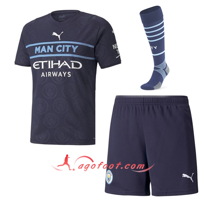 Ensemble Maillot Foot Manchester City Third (Short + Chaussettes) 2021/2022