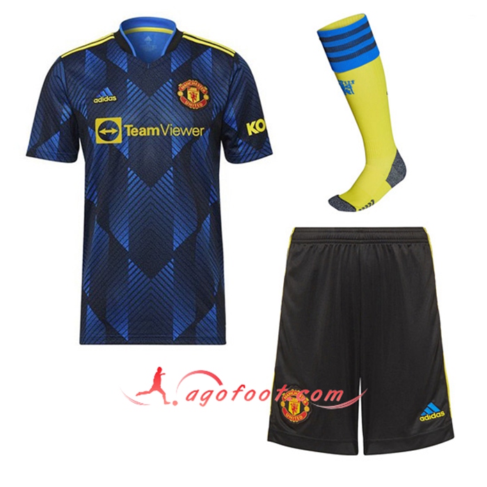 Ensemble Maillot Foot Manchester United Third (Short + Chaussettes) 2021/2022