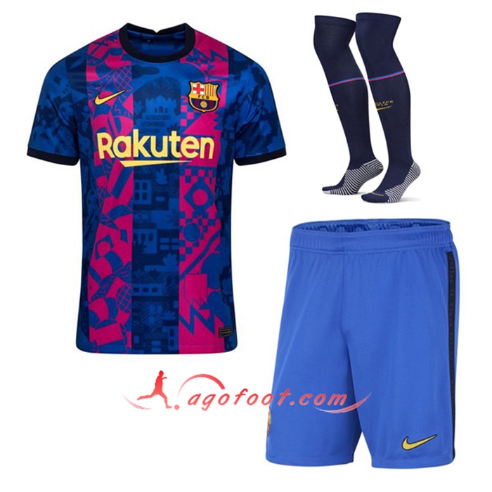 Ensemble Maillot Foot FC Barcelone Third (Short + Chaussettes) 2021/2022