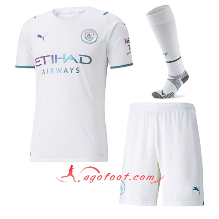 Ensemble Maillot Foot Manchester City Exterieur (Short + Chaussettes) 2021/2022