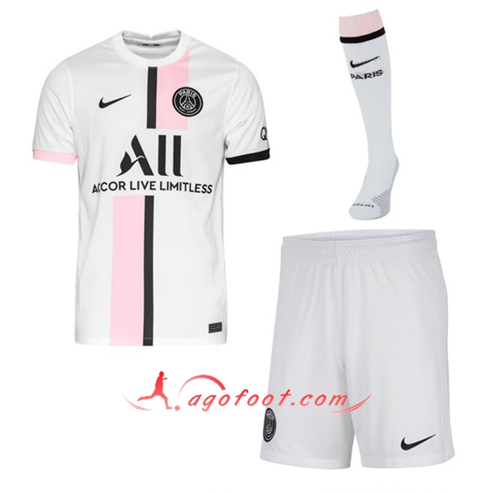 Ensemble Maillot Foot Jordan PSG Exterieur (Short + Chaussettes) 2021/2022