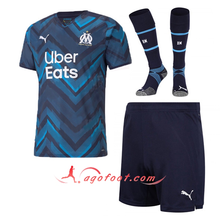 Ensemble Maillot Foot Marseille OM Exterieur (Short + Chaussettes) 2021/2022