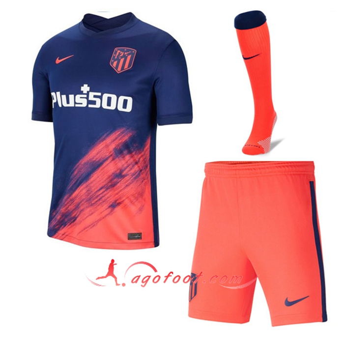 Ensemble Maillot Foot Atletico Madrid Exterieur (Short + Chaussettes) 2021/2022
