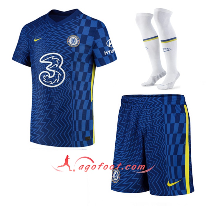 Ensemble Maillot Foot FC Chelsea Domicile (Short + Chaussettes) 2021/2022
