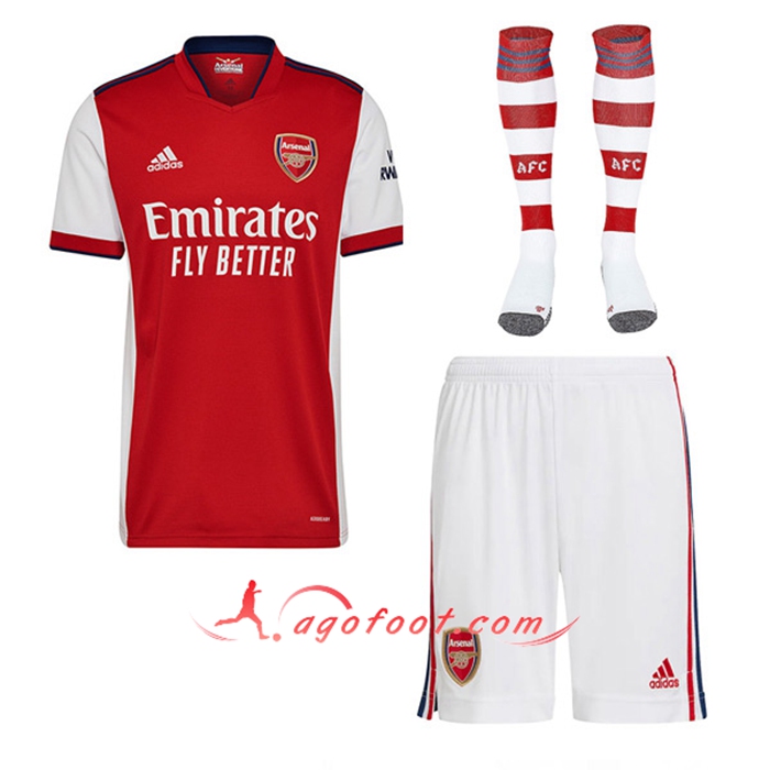 Ensemble Maillot Foot FC Arsenal Domicile (Short + Chaussettes) 2021/2022