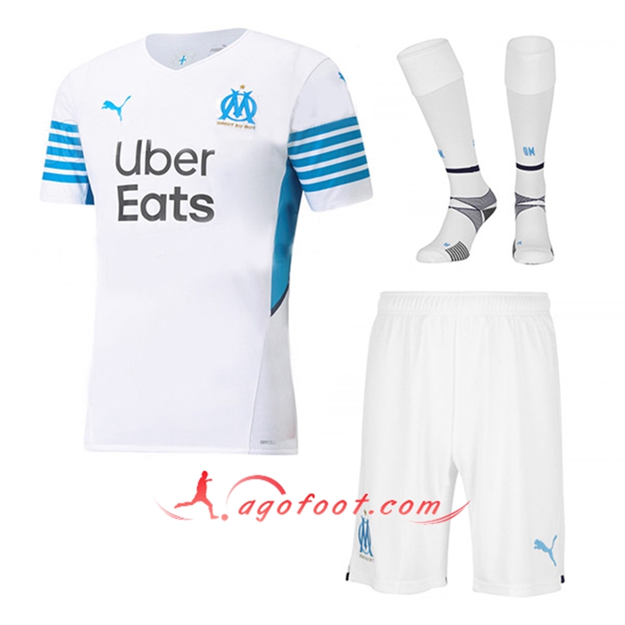 Ensemble Maillot Foot Marseille OM Domicile (Short + Chaussettes) 2021/2022
