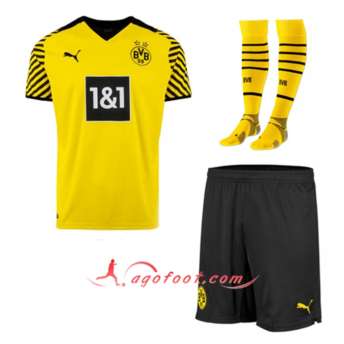 Ensemble Maillot Foot Dortmund BVB Domicile (Short + Chaussettes) 2021/2022