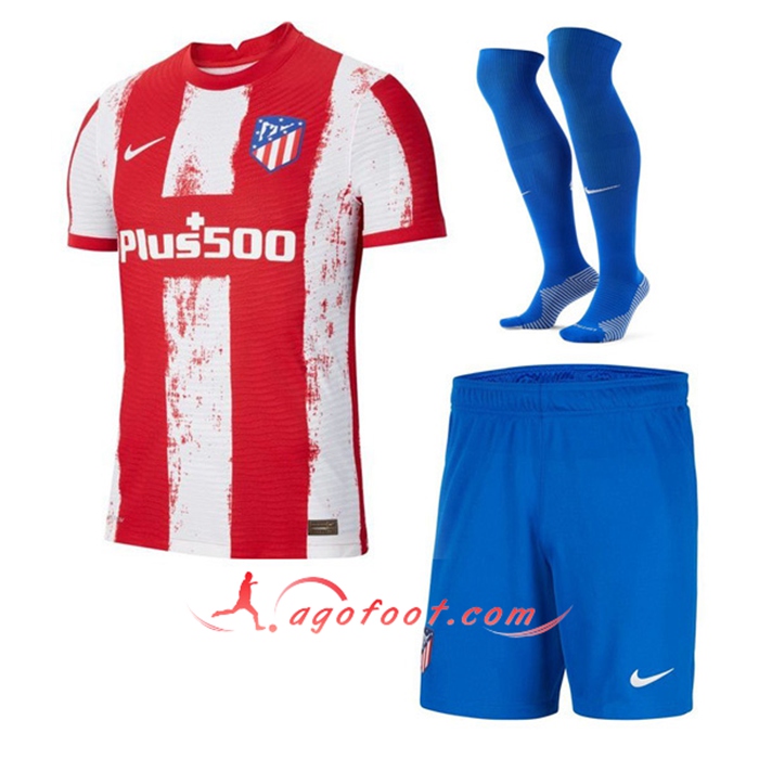 Ensemble Maillot Foot Atletico Madrid Domicile (Short + Chaussettes) 2021/2022