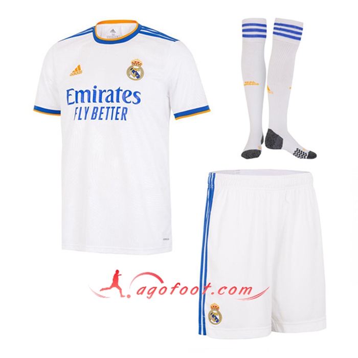 Ensemble Maillot Foot Real Madrid Domicile (Short + Chaussettes) 2021/2022