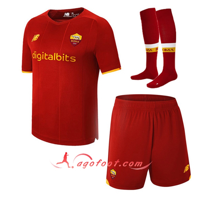 Ensemble Maillot Foot AS Rome Domicile (Short + Chaussettes) 2021/2022