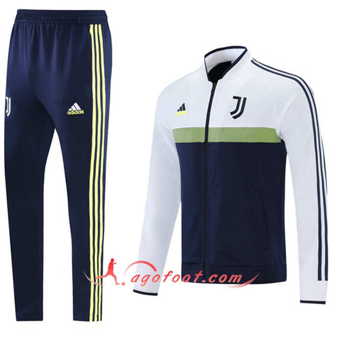 Ensemble Survetement Foot - Veste Juventus Blanc/Bleu Marin 2021/2022