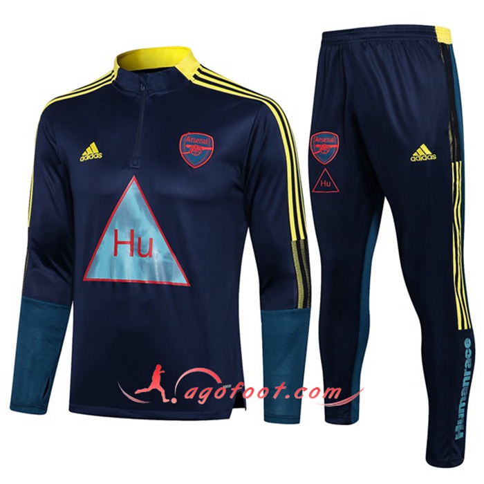 Ensemble Survetement Foot FC Arsenal Enfant Bleu 2021/2022