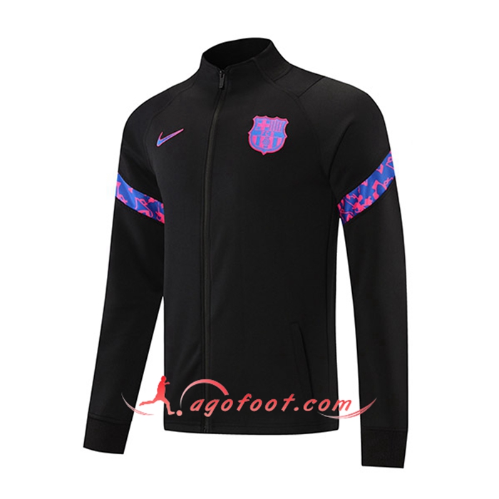 Nouveaux Veste Foot FC Barcelone Noir 2021/2022
