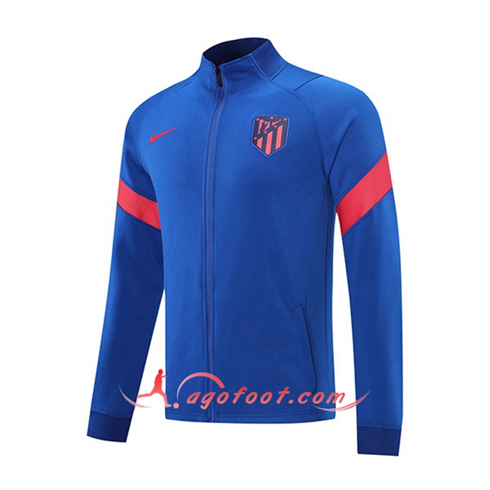 Nouveaux Veste Foot Altetico Madrid Bleu 2021/2022
