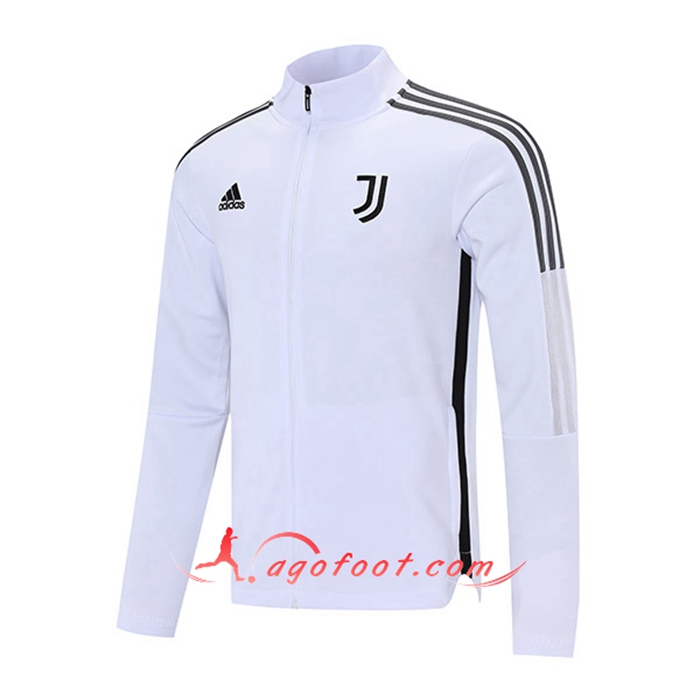 Nouveaux Veste Foot Juventus Blanc/Gris 2021/2022