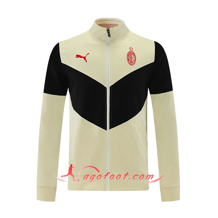 Nouveaux Veste Foot AC Milan Jaune/Noir 2021/2022