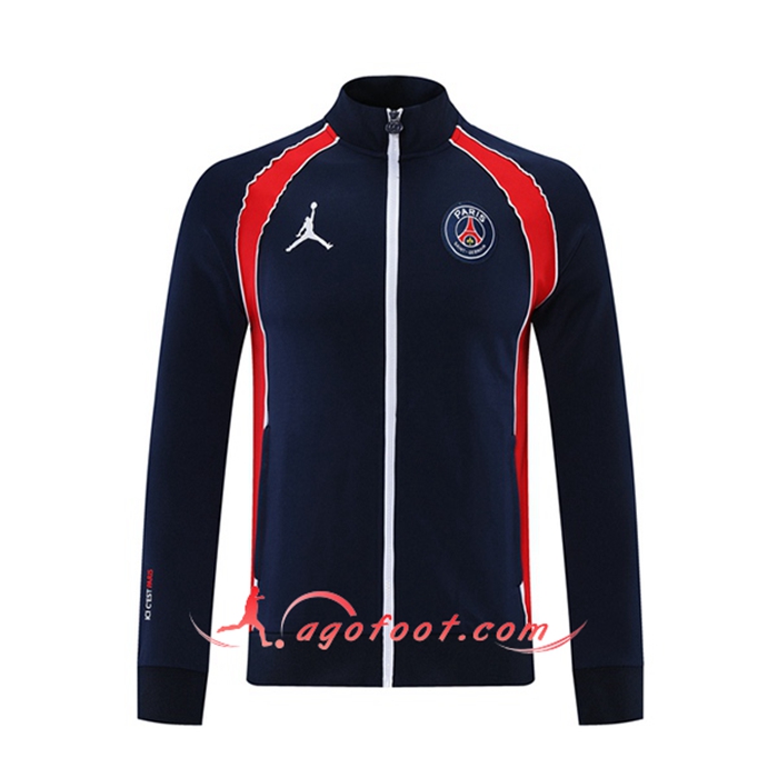 Nouveaux Veste Foot Jordan PSG Rouge/Noir 2021/2022