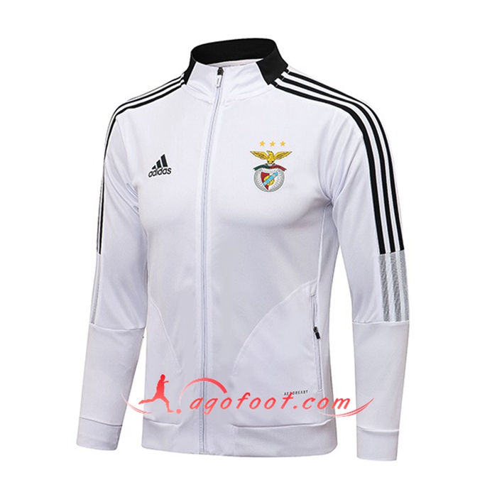 Nouveaux Veste Foot S.L.Benfica Blanc 2021/2022