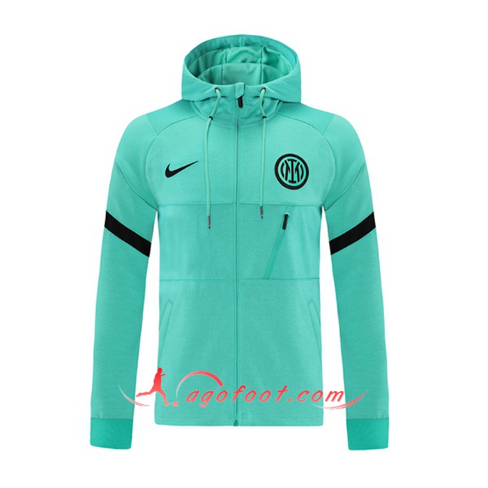 Nouveaux Veste A Capuche Inter Milan Vert 2021/2022