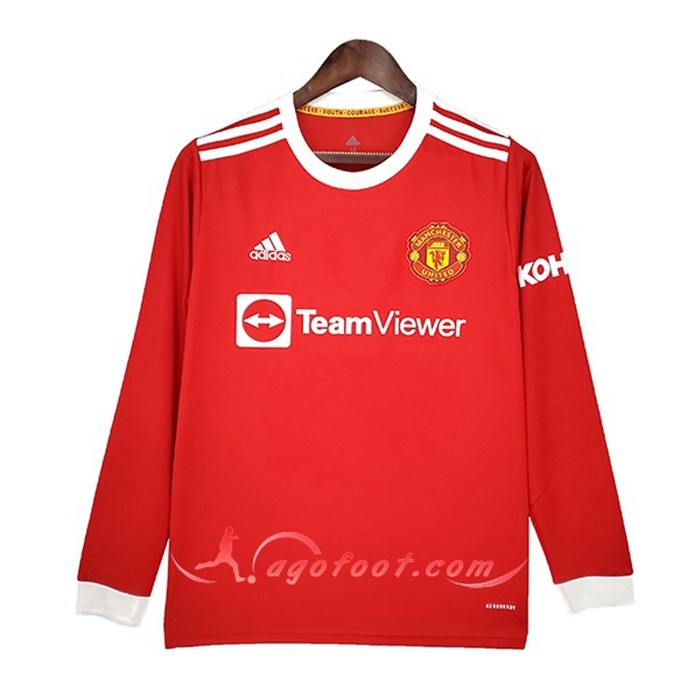Maillot de Foot Manchester United Domicile Long Sleeve 2021/2022