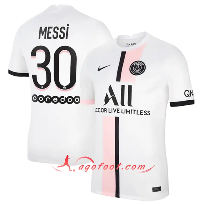 Maillot de Foot Jordan PSG (Messi 30) Exterieur 2021/2022
