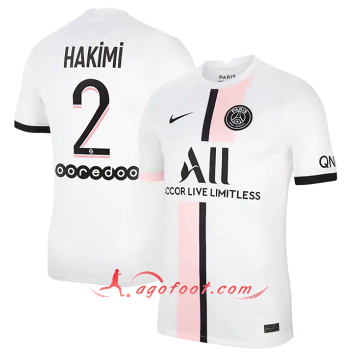 Maillot de Foot Jordan PSG (Hakimi 2) Exterieur 2021/2022