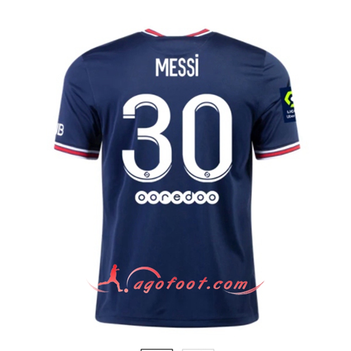 Maillot de Foot Jordan PSG (Messi 30) Domicile 2021/2022