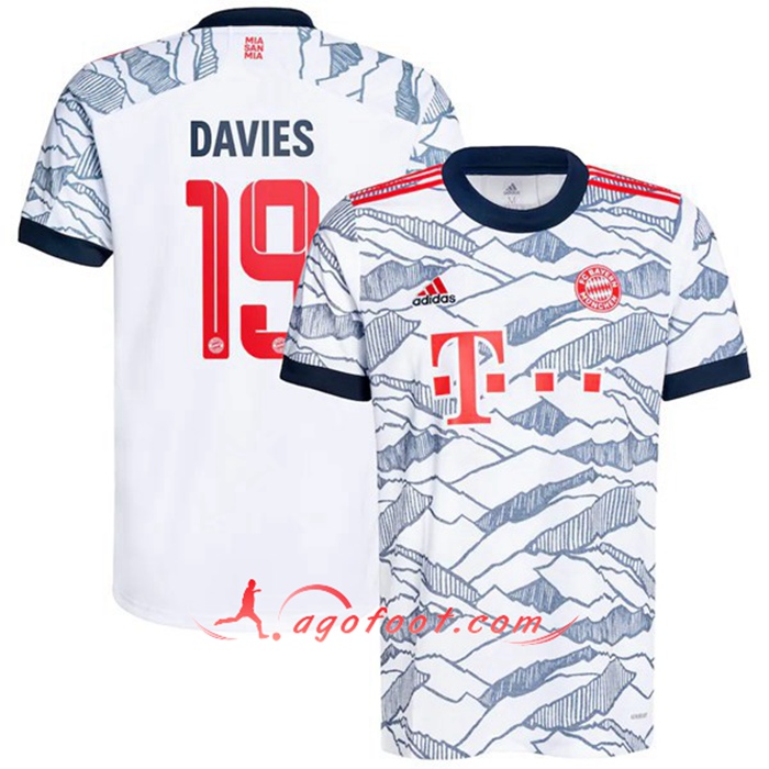 Maillot de Foot Bayern Munich (Davies 19) Third 2021/2022