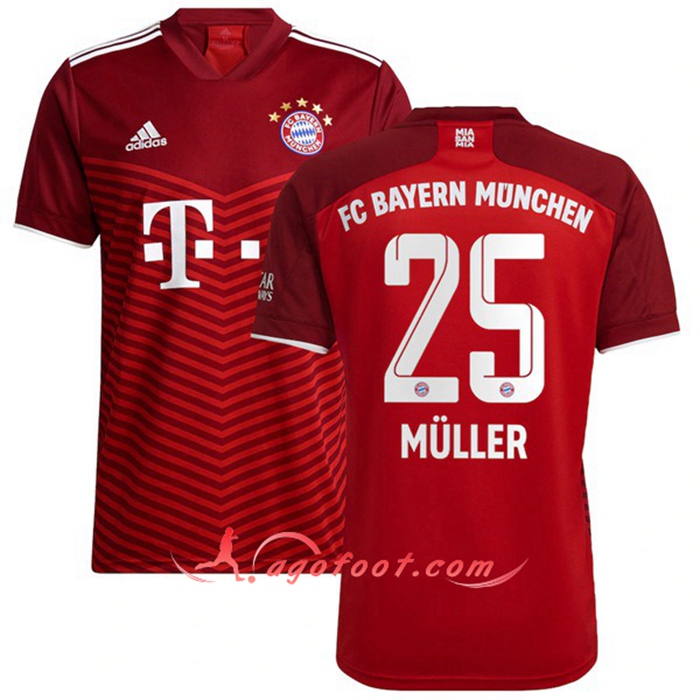 Maillot de Foot Bayern Munich (Muller 25) Domicile 2021/2022