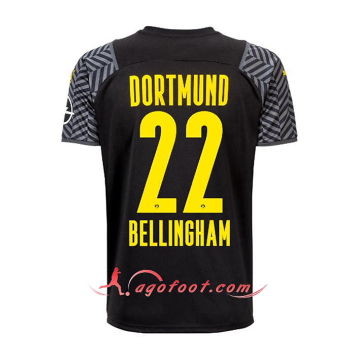 Maillot de Foot Dortmund BVB (Bellingham 22) Exteieuir 2021/2022