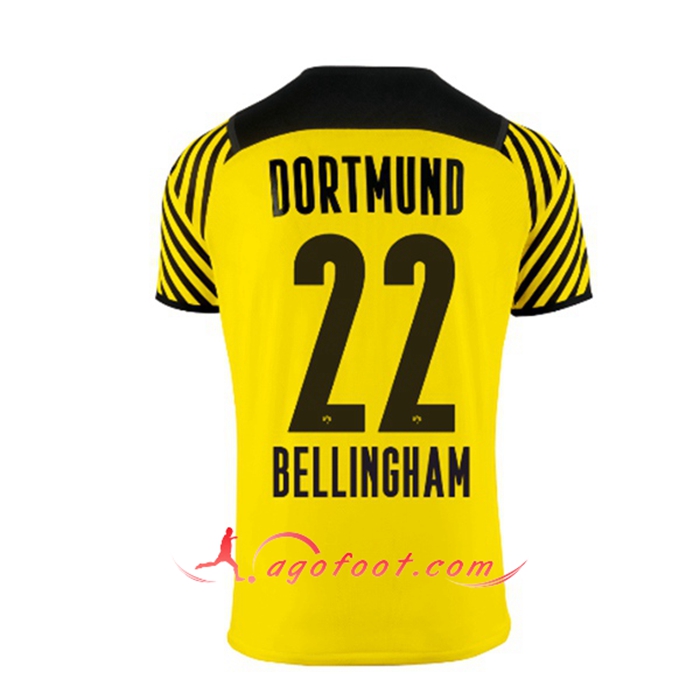 Maillot de Foot Dortmund BVB (Bellingham 22) Domicile 2021/2022